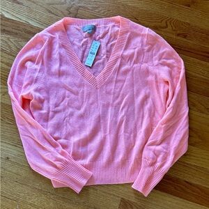 J Crew women’s cashmere V-neck sweater.